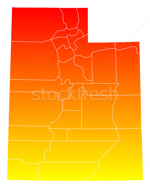 Map of Utah Stock photo © rbiedermann