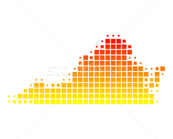 Zdjęcia stock: Pokaż · Virginia · wzór · Ameryki · placu · ilustracja
