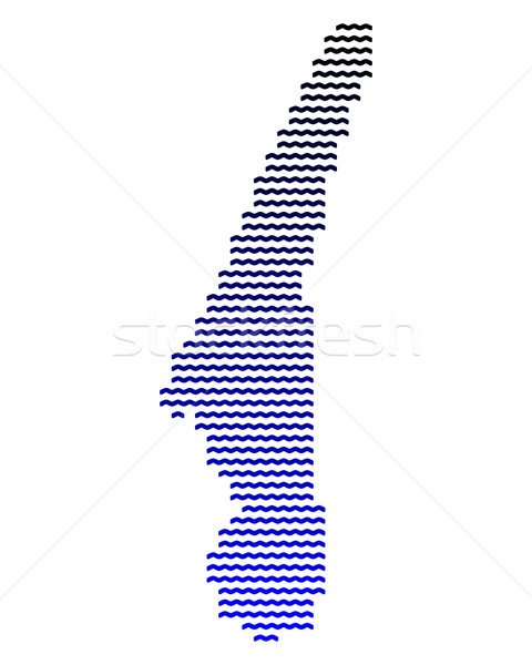 Map of Lake Starnberg, Bavaria Stock photo © rbiedermann
