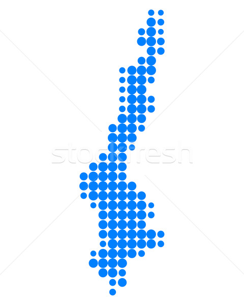 Mappa blu isola pattern cerchio punto Foto d'archivio © rbiedermann