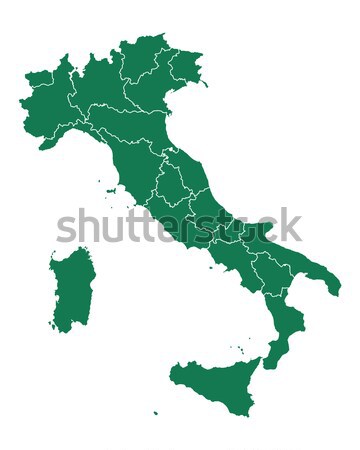 Mappa Italia sfondo verde line italiana Foto d'archivio © rbiedermann