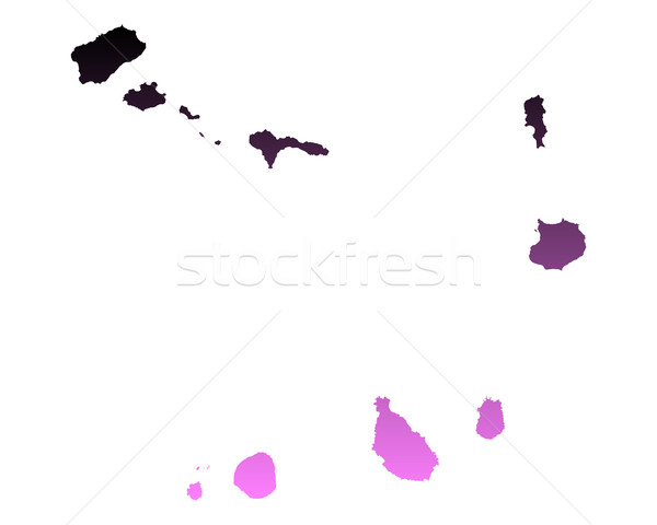 Map of Cape Verde Stock photo © rbiedermann