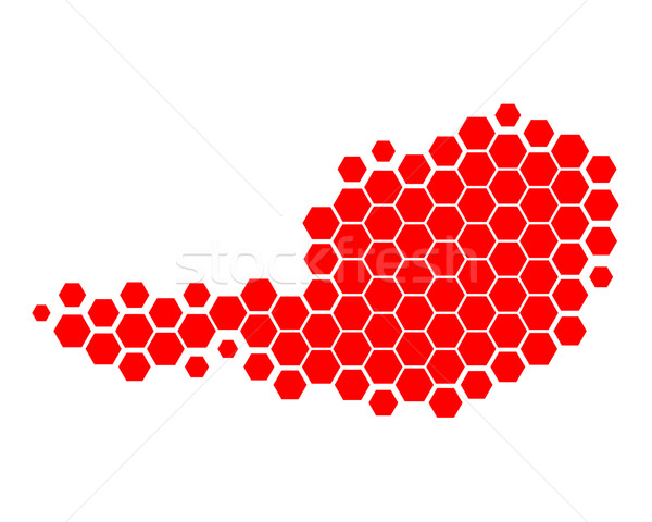 地図 オーストリア 旅行 赤 パターン ポイント ストックフォト © rbiedermann