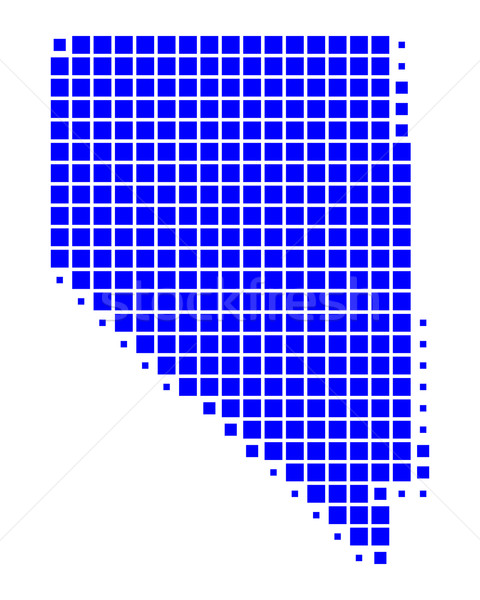Stock foto: Karte · Nevada · blau · Muster · america · Platz