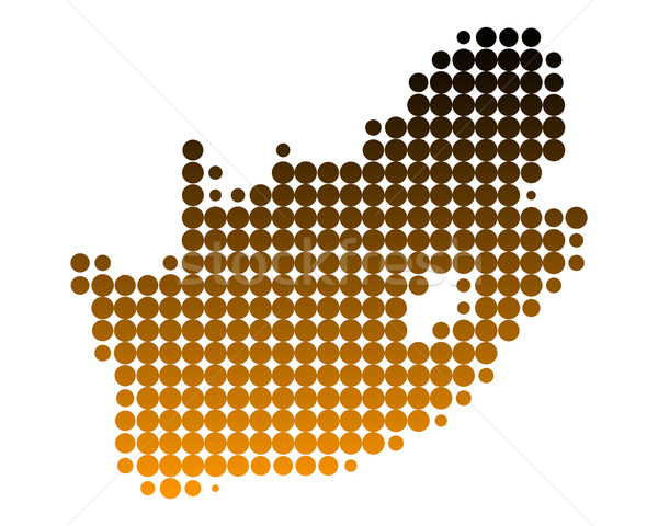 Map of South Africa Stock photo © rbiedermann