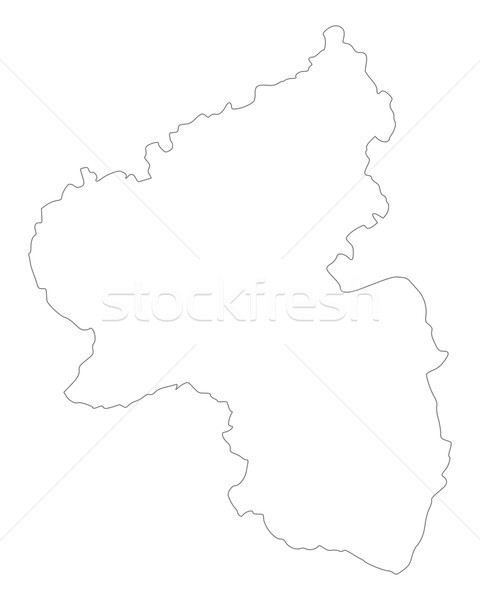 Map of Rhineland-Palatinate Stock photo © rbiedermann