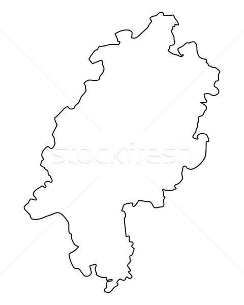 Map of Hesse Stock photo © rbiedermann