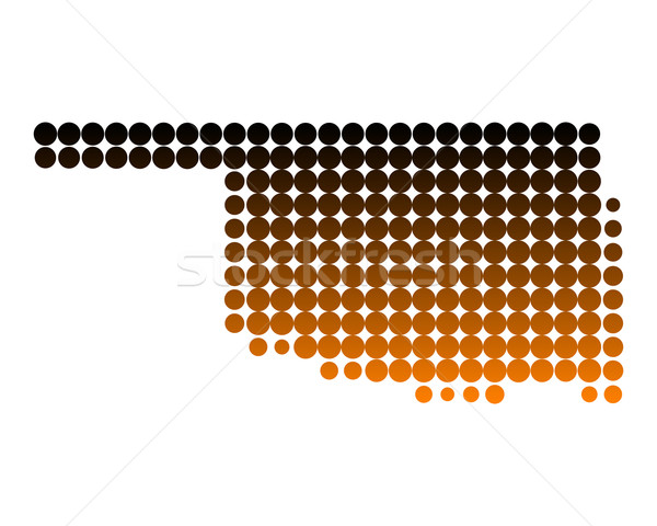 Map of Oklahoma Stock photo © rbiedermann