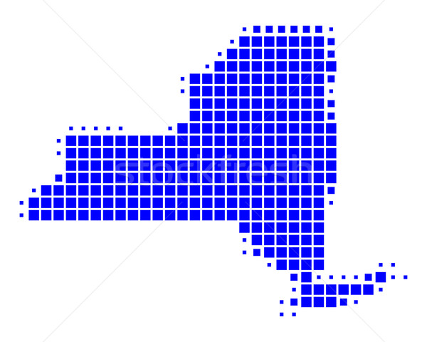 Stock foto: Karte · New · York · blau · Muster · america · USA
