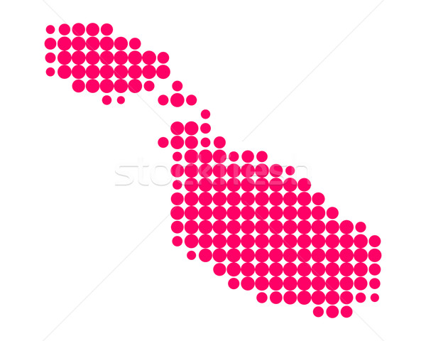 карта Мальта шаблон розовый Purple круга Сток-фото © rbiedermann
