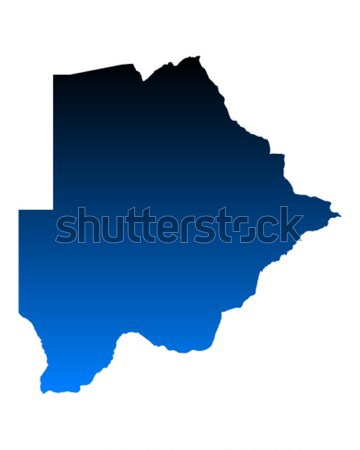 Stock photo: Map of Botswana