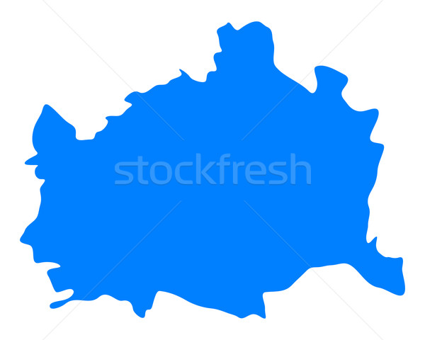Stok fotoğraf: Harita · Viyana · mavi · vektör · yalıtılmış · örnek