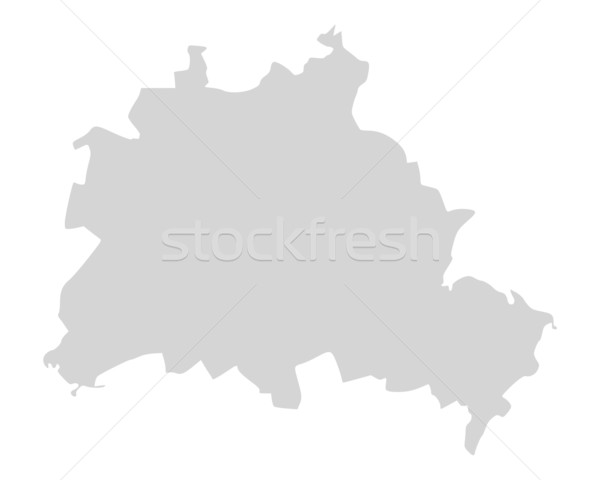 Foto stock: Mapa · Berlín · ciudad · vector · Alemania · aislado