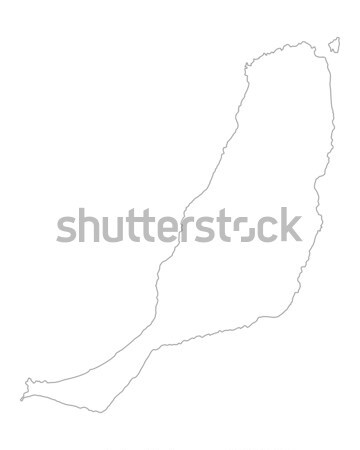 Foto stock: Mapa · vetor · Espanha · isolado · ilustração · cinza