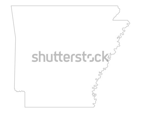 Karte Arkansas Hintergrund line USA Stock foto © rbiedermann