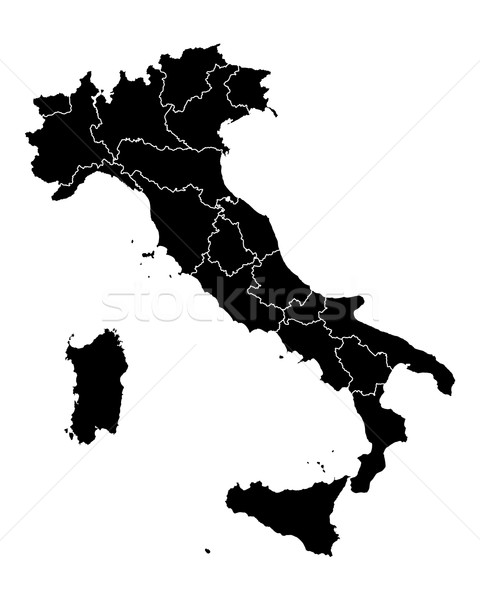 Stock photo: Map of Italy