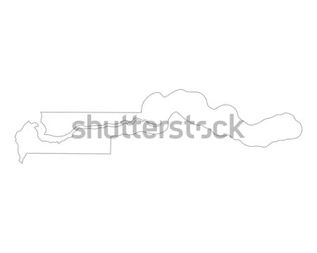 Map of the Gambia Stock photo © rbiedermann