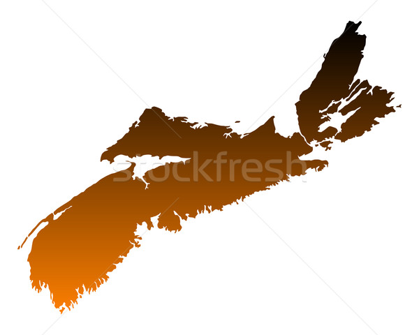 Map of Nova Scotia Stock photo © rbiedermann