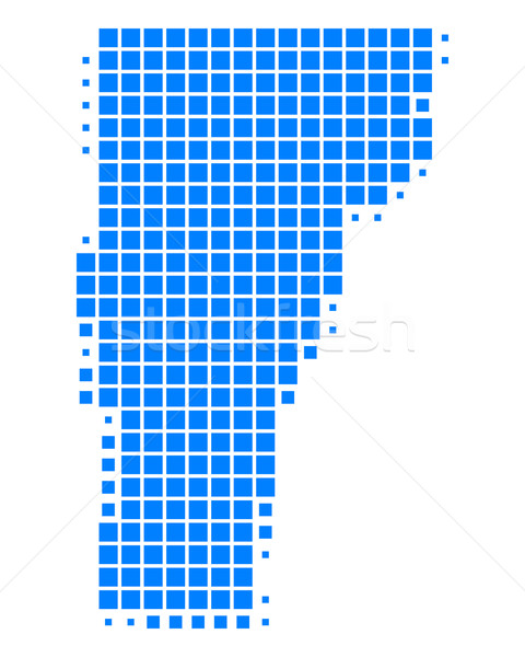 карта Вермонт синий шаблон Америки США Сток-фото © rbiedermann