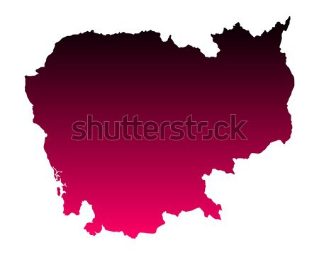 Map of Rhineland-Palatinate Stock photo © rbiedermann