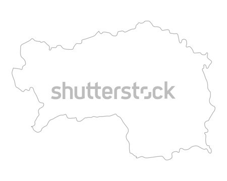 Map of Hungary Stock photo © rbiedermann