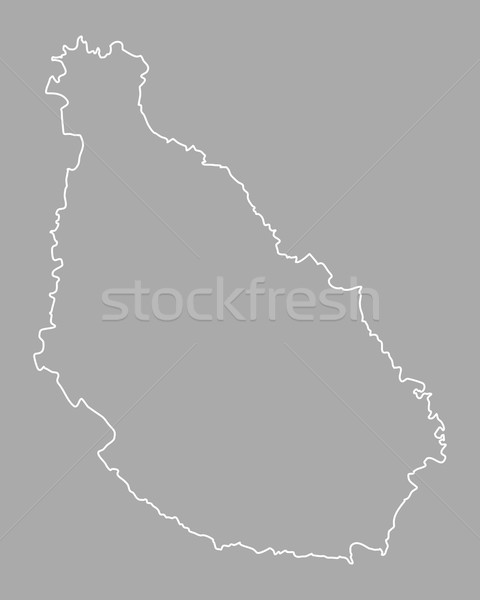 карта Сантьяго вектора изолированный иллюстрация серый Сток-фото © rbiedermann