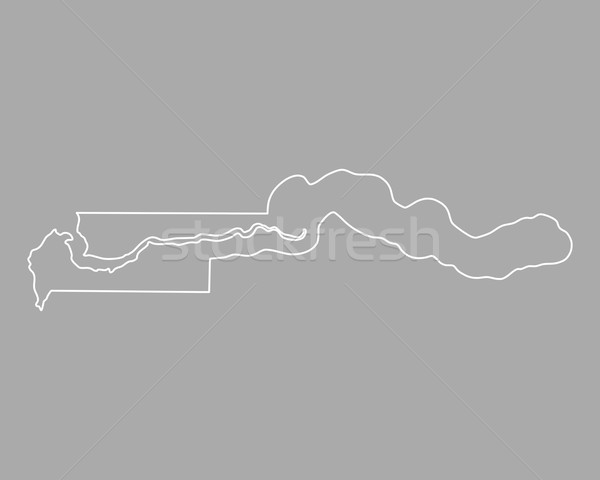 Karte Gambia Hintergrund isoliert Illustration Stock foto © rbiedermann
