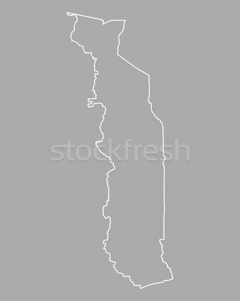 Map of Togo Stock photo © rbiedermann