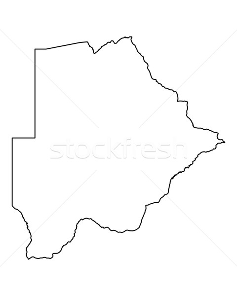 карта Ботсвана фон изолированный иллюстрация Сток-фото © rbiedermann