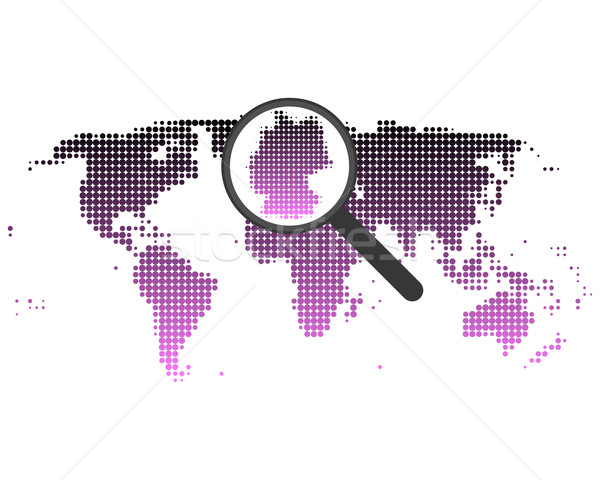 Map of Germany Stock photo © rbiedermann