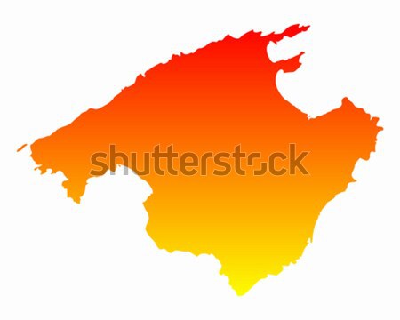 Map of Mallorca Stock photo © rbiedermann