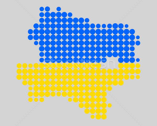 Map and flag of Lower Austria Stock photo © rbiedermann