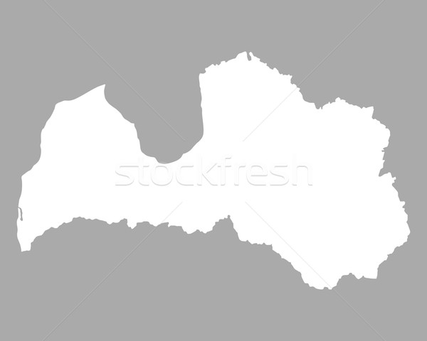 Map of Latvia Stock photo © rbiedermann