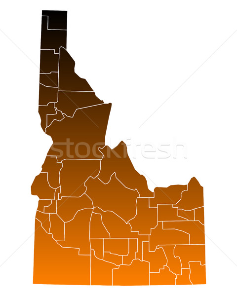 Map of Idaho Stock photo © rbiedermann