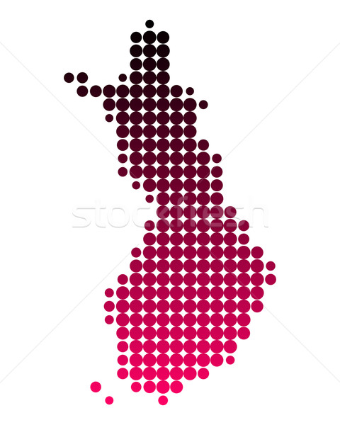 Pokaż Finlandia wzór różowy fioletowy kółko Zdjęcia stock © rbiedermann