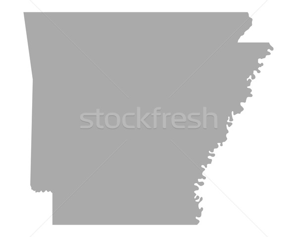 Harita Arkansas seyahat Amerika ABD yalıtılmış Stok fotoğraf © rbiedermann