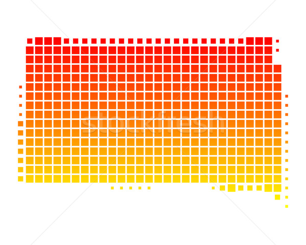 Stock photo: Map of South Dakota