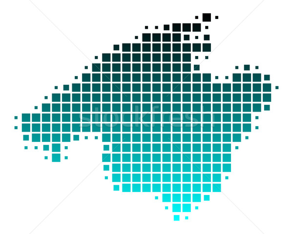 地図 マヨルカ島 緑 青 島 パターン ストックフォト © rbiedermann