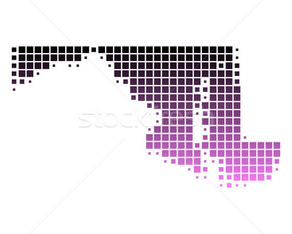 Mappa Maryland pattern rosa america USA Foto d'archivio © rbiedermann