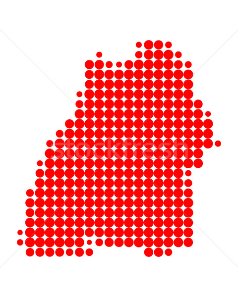 Mapa vermelho padrão círculo ponto vetor Foto stock © rbiedermann