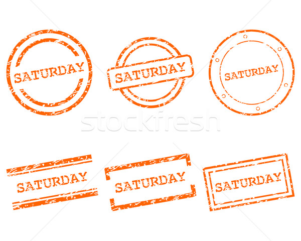 Saturday stamps Stock photo © rbiedermann
