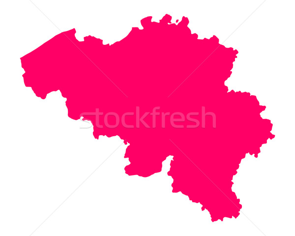 Mapa Bélgica viaje púrpura vector Foto stock © rbiedermann