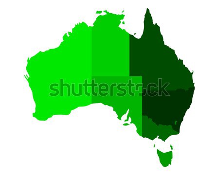 Map of Australia Stock photo © rbiedermann