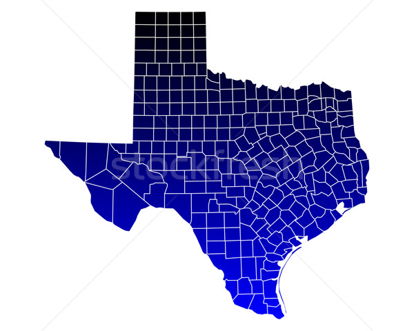 Map of Texas Stock photo © rbiedermann