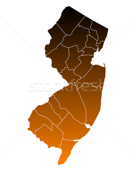 Map of New Jersey Stock photo © rbiedermann