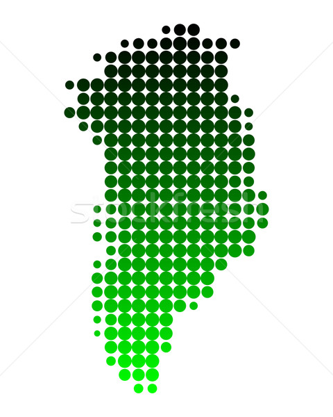 Map of Greenland Stock photo © rbiedermann