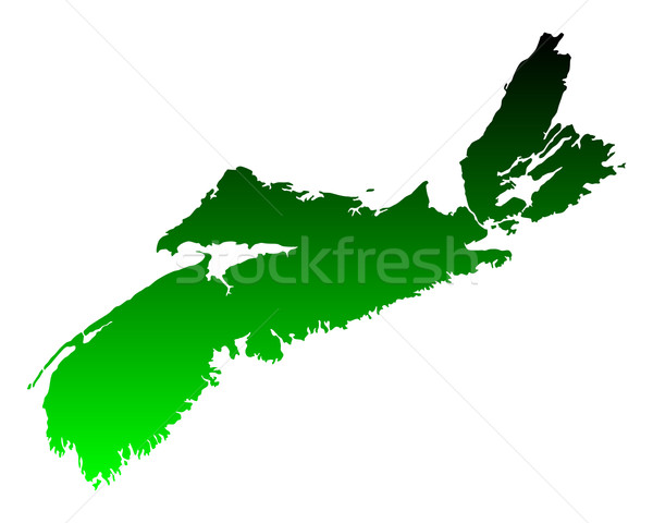 Map of Nova Scotia Stock photo © rbiedermann