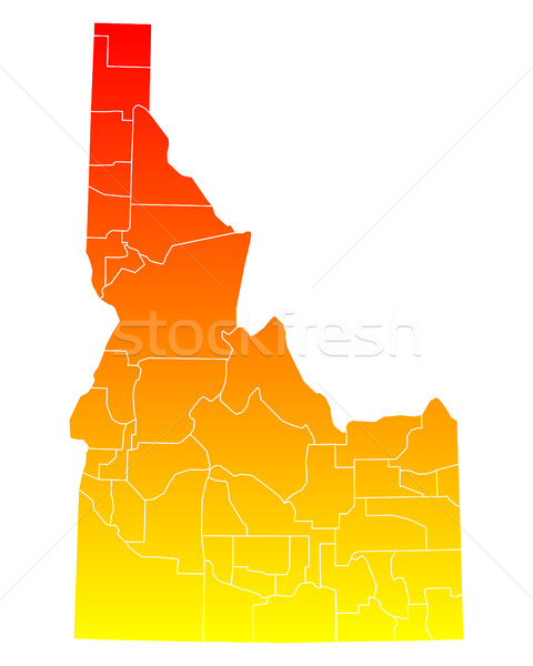 Map of Idaho Stock photo © rbiedermann