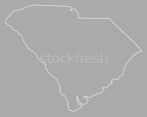 Map of South Carolina Stock photo © rbiedermann