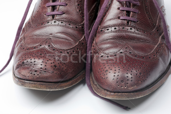 Ayakkabı kullanılmış klasik adam moda alışveriş Stok fotoğraf © rbouwman